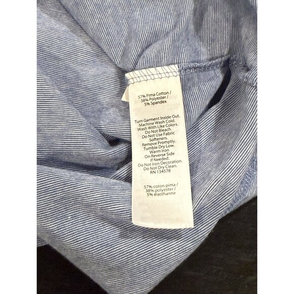 NWT Vineyard Vines Edgartown T Shirt Blue Long Sleeve Hooded Mens Size Small - Picture 8 of 10